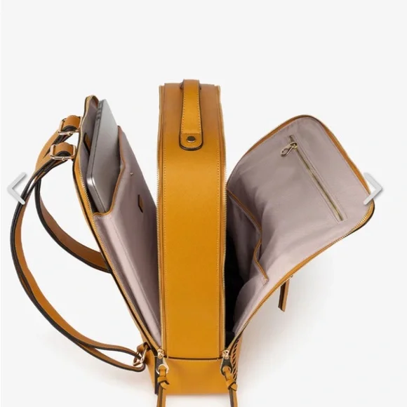 Calpak Kaya 15” Laptop Backpack in Honey - Picture 3 of 11